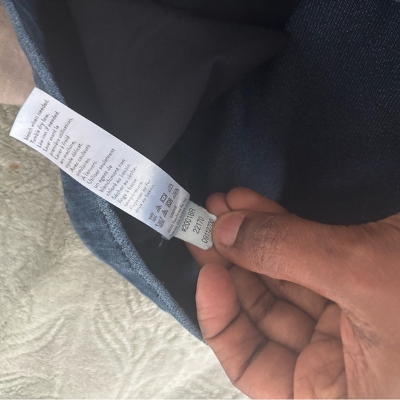 SPANX Women's JEAN-ish Ankle Leggings Skinny Jeans - Dark Twilight Blue M - Picture 6 of 8